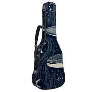 Borse per basso con fantasia Deep Sea Whale, custodia per chitarra elettrica da 101 cm, custodia per chitarra elettrica Oxford impermeabile, per chitarra acustica classica, ukulele, Balena d'Mare