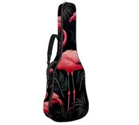 Borse per basso con fenicotteri rosa della giungla, custodia per chitarra acustica da 100 cm e 104 cm, custodia impermeabile per chitarra elettrica Oxford per chitarra acustica classica, ukulele,