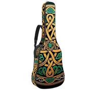 Borse per basso con ornamento artistico nazionale celtico, custodia per chitarra acustica da 100 cm e 104 cm, custodia impermeabile per chitarra elettrica Oxford per chitarra acustica classica,