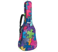 Borse per basso con puzzle artistici ad acquerello 42, custodia per chitarra acustica da 40 a 41 pollici, custodia per chitarra elettrica Oxford impermeabile per chitarra acustica classica, ukulele,