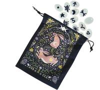Borse per carte di tarocchi, carte di tarocchi | Borsa portaoggetti con coulisse - Borsa per carte di tarocchi per carte da gioco Rider Waite Tarocchi Deck Oracle Cards 13 x 18 cm