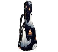 Borse per chitarra elettrica con stampa Halloween Spooky Boo 53, custodia per chitarra acustica da 104 cm, custodia per chitarra elettrica Oxford impermeabile, custodia per chitarra acustica classica,