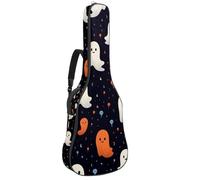 Borse per chitarra elettrica con stampa Halloween Spooky Boo 95, custodia per chitarra acustica da 104 cm, custodia per chitarra elettrica Oxford impermeabile per chitarra classica acustica, ukulele,