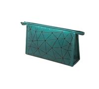 Borse per cosmetici Borsa for cosmetici da viaggio da donna, 2 pezzi, multifunzione, in pelle PU, impermeabile, portatile, organizer for articoli da toeletta, for riporre i cosmetici(Green,M)
