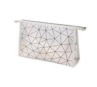 Borse per cosmetici Borsa for cosmetici da viaggio da donna, 2 pezzi, multifunzione, in pelle PU, impermeabile, portatile, organizer for articoli da toeletta, for riporre i cosmetici(Silver,S)