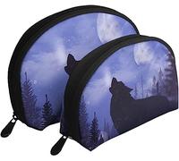 borse per cosmetici Howling Wolf Alpha Night Borsa da viaggio per trucco Borsa da toilette da donna