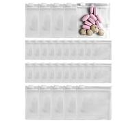 Borse Per Gioielli,30 Pezzi di Mini Custodie Riutilizzabili Per La Conservazione Dei Gioielli - Borre Riutilizzabili Con Chiusura Zip | Per Donne Viaggio Pillole Bottoni Perle Francobolli Viti