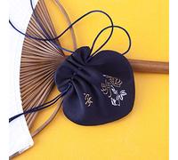 Borse per gioielli in broccato di seta, 2 bustine multicolori a forma di cuore con coulisse for riporre gioielli(H1)