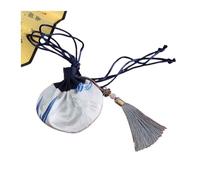 Borse per gioielli in broccato di seta, Bustina vuota con coulisse da 4 pezzi for riporre gioielli e appendere allo specchio 'auto(H1)