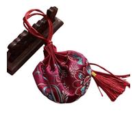 Borse per gioielli in broccato di seta, Bustine con cordoncino ricamate da 4 pezzi 10x12 cm multicolori nappa for monete gioielli(H2)