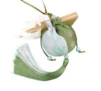 Borse per gioielli in broccato di seta, Bustine Con Coulisse, Confezione Da 4, Multicolor, 8 cm x 9, Tradizione Cinese Vuote(Green)