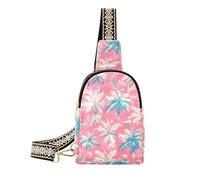 Borse per il corpo della pesca bianca della palma alla moda per la borsa del pannolino del pacchetto del fanny di cuoio per l'