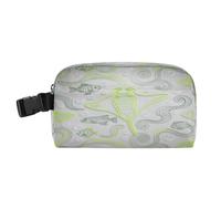 Borse per il pranzo da uomo resistenti all'acqua espandibile Lunch Box mantiene il cibo caldo pranzo più fresco per spiaggia viaggio linea disegno Manta Ray Bubble Green lonchera termica para Frio y