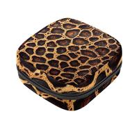 Borse per il primo periodo per la scuola, borsa per assorbenti igienici leopardata gialla, borsa per coppette mestruali con cerniera, borse per tamponi da donna