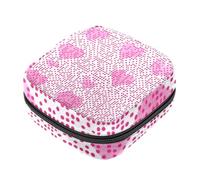 Borse per il primo periodo per la scuola, borsa per San Valentino a forma di cuore per assorbenti igienici, borsa per coppette mestruali con cerniera, sacchetti per tamponi da donna