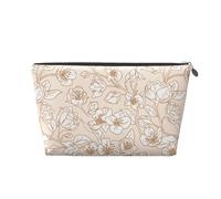 Borse per il trucco a forma di fiore per le donne Borsa con cerniera Borsa cosmetica Grande da viaggio Organizzatore per il trucco Borsa per gli attrezzi