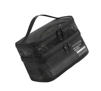 Borse per il trucco a maglie multiple tasche aperte borsa cosmetica resistente all'acqua uso quotidiano palestra accessori da viaggio borsa organizer cosmetici in rete, Nero , C, Bellezza di massa