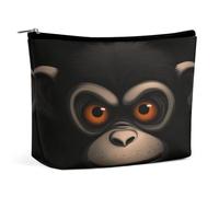 Borse per il trucco carino borsa da toilette grande capacità scimmia dagli occhi rossi stampa borse cosmetiche per le donne, stile, taglia unica, borse per il trucco