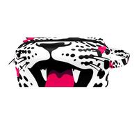 Borse per il trucco da donna,borsa da toilette per uomo,Bacio di leopardo astratto contemporaneo,borsa per cosmetici da viaggio