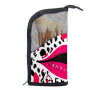 Borse per il trucco da donna,borsa da toilette per uomo,Bacio di leopardo astratto contemporaneo,borsa per cosmetici da viaggio
