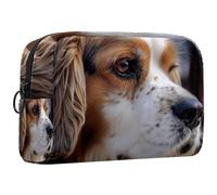 Borse per il trucco da donna,borsa da toilette per uomo,Cane Cavalier King Charles Spaniel,borsa per cosmetici da viaggio