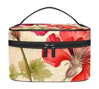Borse per il trucco da donna,borsa da toilette per uomo,Fiori d'epoca d'estate d'epoca,borsa per cosmetici da viaggio