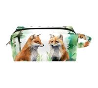Borse per il trucco da donna,borsa da toilette per uomo,fiume di acqua di volpe,borsa per cosmetici da viaggio
