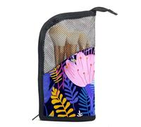 Borse per il trucco da donna,borsa da toilette per uomo,La giungla tropicale lascia i fiori,borsa per cosmetici da viaggio