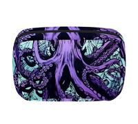 Borse per il trucco da donna,borsa da toilette per uomo,pesce diavolo dell'oceano,borsa per cosmetici da viaggio