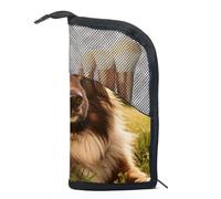 Borse per il trucco da donna,borsa da toilette per uomo,Ritratto di pastore tedesco del cane,borsa per cosmetici da viaggio
