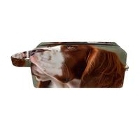 Borse per il trucco da donna,borsa da toilette per uomo,Simpatico cane cavalier king charles spaniel,borsa per cosmetici da viaggio