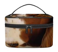 Borse per il trucco da donna,borsa da toilette per uomo,Simpatico cane cavalier king charles spaniel,borsa per cosmetici da viaggio