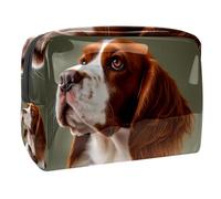 Borse per il trucco da donna,borsa da toilette per uomo,Simpatico cane cavalier king charles spaniel,borsa per cosmetici da viaggio
