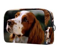 Borse per il trucco da donna,borsa da toilette per uomo,Simpatico cane cavalier king charles spaniel,borsa per cosmetici da viaggio