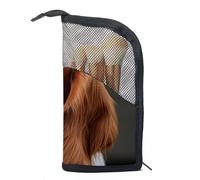 Borse per il trucco da donna,borsa da toilette per uomo,Simpatico cane cavalier king charles spaniel,borsa per cosmetici da viaggio