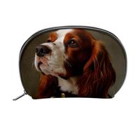 Borse per il trucco da donna,borsa da toilette per uomo,Simpatico cane cavalier king charles spaniel,borsa per cosmetici da viaggio