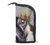 Borse per il trucco da donna,borsa da toilette per uomo,simpatico ritratto di cucciolo di cane,borsa per cosmetici da viaggio