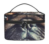 Borse per il trucco da donna,borsa da toilette per uomo,simpatico ritratto di cucciolo di cane,borsa per cosmetici da viaggio