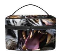 Borse per il trucco da donna,borsa da toilette per uomo,Zoo ritratto animale Tigre,borsa per cosmetici da viaggio