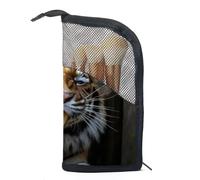 Borse per il trucco da donna,borsa da toilette per uomo,Zoo ritratto animale Tigre,borsa per cosmetici da viaggio