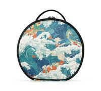 Borse per il trucco da viaggio accessori impermeabili borse per il trucco per le donne con divisori regolabili 28 cm
