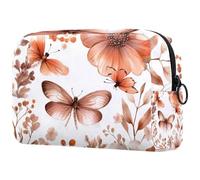 Borse per il trucco per le donne astratto cerchio senza cuciture modello matita caso viaggio cerniera sacchetto portatile articoli da toeletta organizzatore per ragazze adolescenti, Multicolore 07