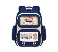 Borse per la scuola primaria, borse a tracolla con capibara, borse per la scuola per bambini e bambine Borse per la scuola dal design ergonomico,Blu,small