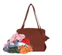 Borse per la spesa per alimenti - Borsa pieghevole riutilizzabile in tessuto, organizer leggero ed ecologico, durevole, versatile, borsa per il trasloco, marrone chiaro, descrizione