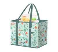 Borse per la spesa riutilizzabili - Non tessuto pieghevole Picnic Bag con manico - Robusta per viaggi in famiglia e giornata in spiaggia, Stile B, vedi descrizione