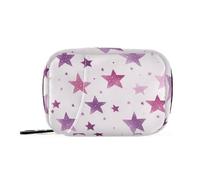 Borse per medicinali con scomparti rimovibili, pratico portapillole per borsetta, motivo stelle lavanda