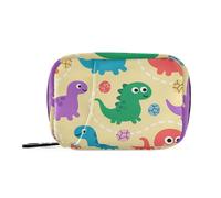 Borse per medicinali dinosauri con scomparti rimovibili Organizzatore di pillole Portafoglio di grandi dimensioni