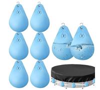 Borse per Pesi per Piscine invernali - Ancoraggi di Chiusura per Piscine, Supporti per Bordi per Tende | Contenitori per Acqua Antigelo in PVC con Fibbie di Fissaggio, Antivento Antigelo per Teloni