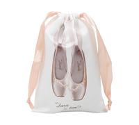 Borse per scarpe da ballo, con coulisse, leggere, in raso, antipolvere, per balletto, per viaggi, palestra, backstage, Champagne, Refer to description, Unisex