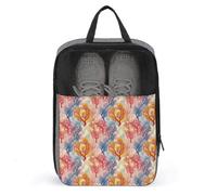 Borse per scarpe da golf, da viaggio, da donna, uomo, con stampa colorata con alberi e foreste, borse da viaggio per imballaggio in valigia, bowling, danza, punte, calcio, scarpe da ginnastica